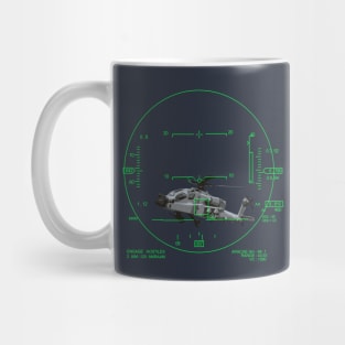 F-15 Strike Eagle locking on Apache Helicopter Mug